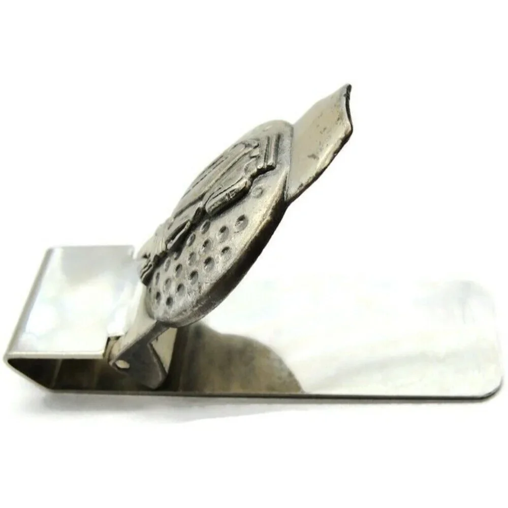 Golf Money Clip Golf Bag Stainless Steel Credit Card Cash ID Holder